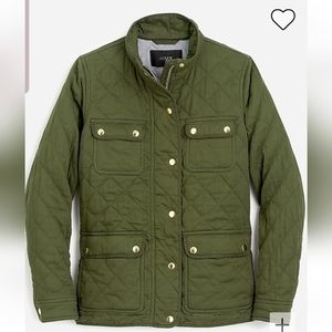 J crew quilted downtown field jacket xs